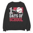 Retro 100 Days Of School Baseball Teacher Student 100 Days Unisex Sweatshirt Retro 100 Days Of School Baseball Teacher Student 100 Days Unisex Sweatshirt
