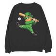 Retro Leprechaun Baseball St Patricks Day Sport Men Boy Kids Unisex Sweatshirt