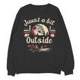 Retro Quote Just a Bit Outside Baseball Vintage Unisex Sweatshirt Retro Quote Just a Bit Outside Baseball Vintage Unisex Sweatshirt