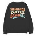 Weekends Coffee Baseball Retro Vibes Unisex Sweatshirt Weekends Coffee Baseball Retro Vibes Unisex Sweatshirt