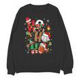 Santa Baseball Football Soccer Pajamas Ho Ho Christmas Xmas Unisex Sweatshirt Santa Baseball Football Soccer Pajamas Ho Ho Christmas Xmas Unisex Sweatshirt