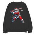 Santa Playing Baseball Men Boys Christmas Baseball Player Unisex Sweatshirt Santa Playing Baseball Men Boys Christmas Baseball Player Unisex Sweatshirt