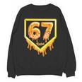 Six Seven 67 Meme Gen Alpha Slang Baseball 101 Unisex Sweatshirt Six Seven 67 Meme Gen Alpha Slang Baseball 101 Unisex Sweatshirt