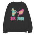 Six Seven 67 Meme Ice Cream Drip Baseball For Boy Kids Unisex Sweatshirt Six Seven 67 Meme Ice Cream Drip Baseball For Boy Kids Unisex Sweatshirt