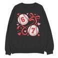 Six Seven Baseball Lover Sports Red Heart Bow Valentine Girl Unisex Sweatshirt Six Seven Baseball Lover Sports Red Heart Bow Valentine Girl Unisex Sweatshirt