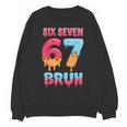 Six Seven Bruh 67 Ice Cream Drip Baseball For Men Women Kids Unisex Sweatshirt