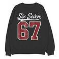 Six Seven Meme Boys Girls Kids 67 Baseball Jersey Unisex Sweatshirt