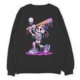 Skeleton Baseball Drip Boys Youth Kids Halloween Unisex Sweatshirt Skeleton Baseball Drip Boys Youth Kids Halloween Unisex Sweatshirt