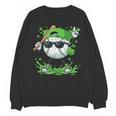 St Patrick Day Baseball Drip Ice Cream Baseball Player Men Unisex Sweatshirt