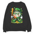 St Patricks Day Baseball Ice Cream Baseball Player Cartoon Unisex Sweatshirt St Patricks Day Baseball Ice Cream Baseball Player Cartoon Unisex Sweatshirt