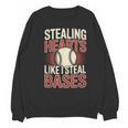 Stealing Hearts Like I Steal Bases Baseball Valentine Retro Unisex Sweatshirt Stealing Hearts Like I Steal Bases Baseball Valentine Retro Unisex Sweatshirt