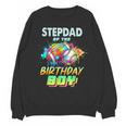 Stepdad Of The Birthday Boy Baseball Football Colorful Unisex Sweatshirt