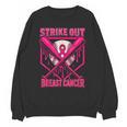 Strike Out Breast Cancer Baseball Ice Cream Drip Unisex Sweatshirt Strike Out Breast Cancer Baseball Ice Cream Drip Unisex Sweatshirt