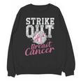 Strike Out Breast Cancer Baseball Warrior Unisex Sweatshirt Strike Out Breast Cancer Baseball Warrior Unisex Sweatshirt