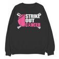 Strike Out Cancer Breast Cancer Awareness Baseball Warrior Unisex Sweatshirt Strike Out Cancer Breast Cancer Awareness Baseball Warrior Unisex Sweatshirt