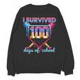 I Survived 100 Days Of School Baseball Boys Students Unisex Sweatshirt I Survived 100 Days Of School Baseball Boys Students Unisex Sweatshirt