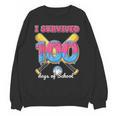 I Survived 100 Days Of School Baseball Cream Drip Boys Unisex Sweatshirt I Survived 100 Days Of School Baseball Cream Drip Boys Unisex Sweatshirt