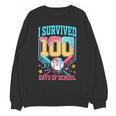 I Survived 100 Days Of School Baseball Drip Students Teacher Unisex Sweatshirt