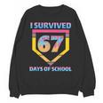 I Survived 67 Days Of School Baseball Trend For Boys Girls Unisex Sweatshirt I Survived 67 Days Of School Baseball Trend For Boys Girls Unisex Sweatshirt