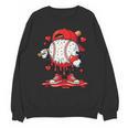 Valentine Baseball Drip Ice Cream Youth Boys Couples Unisex Sweatshirt Valentine Baseball Drip Ice Cream Youth Boys Couples Unisex Sweatshirt