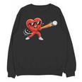 Valentine Baseball Heart Sport Valentines Day Men Boys Kids Unisex Sweatshirt