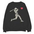 Valentines Day Baseball Batter Silhouette Heart Men Boy Kids Unisex Sweatshirt Valentines Day Baseball Batter Silhouette Heart Men Boy Kids Unisex Sweatshirt