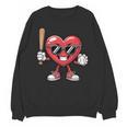 Valentines Day Heart Playing Baseball Boys Men Kids Girls Unisex Sweatshirt Valentines Day Heart Playing Baseball Boys Men Kids Girls Unisex Sweatshirt
