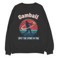 Vintage Baseball Batter Retro Sports Circle Graphic Unisex Sweatshirt