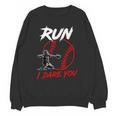 Vintage Baseball Catcher Boys Go Ahead Run I Dare You Unisex Sweatshirt
