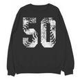 Vintage Baseball Number 50 Jersey Player Uniform Unisex Sweatshirt