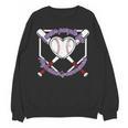 I Wear Purple For Alzheimers Awareness Baseball Heart Ribbon Unisex Sweatshirt I Wear Purple For Alzheimers Awareness Baseball Heart Ribbon Unisex Sweatshirt