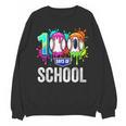 Women's 100 Days Of School Dripping Baseball Boys Kids Teacher Unisex Sweatshirt