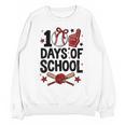 100 Days Of School Coquette Bow Baseball 100th Day Girl Kid Unisex Sweatshirt