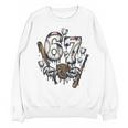 67 Baseball Six Seven Baseball 6 7 Kids Boys Girls Premium Tri-Blend Unisex Sweatshirt