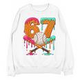 67 Ice Cream Drip Baseball Number 67 Player 67th Birthday Unisex Sweatshirt 67 Ice Cream Drip Baseball Number 67 Player 67th Birthday Unisex Sweatshirt