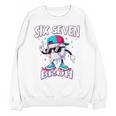 67 Meme Six Seven Baseball Ice Cream Drip Girls Boys Premium Tri-Blend Unisex Sweatshirt