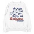 Take Me Out To The Ball Game Retro Peanuts Baseball Sports Unisex Sweatshirt Take Me Out To The Ball Game Retro Peanuts Baseball Sports Unisex Sweatshirt