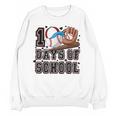 Baseball 100 Days Of School Happy 100th Day Teachers Kids Unisex Sweatshirt Baseball 100 Days Of School Happy 100th Day Teachers Kids Unisex Sweatshirt