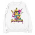 Baseball Banana Splatter Sports Kids Teens Premium Tri-Blend Unisex Sweatshirt