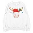 Baseball Christmas Reindeer Santa Hat Sports Player Xmas Unisex Sweatshirt Baseball Christmas Reindeer Santa Hat Sports Player Xmas Unisex Sweatshirt