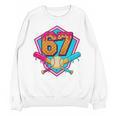 Baseball Drip Jersey Number 67 For Players & 67th Birthday Premium Tri-Blend Unisex Sweatshirt Baseball Drip Jersey Number 67 For Players & 67th Birthday Premium Tri-Blend Unisex Sweatshirt