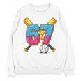Baseball Drip Number 67 Player 67th Birthday Meme Gen Alpha Unisex Sweatshirt Baseball Drip Number 67 Player 67th Birthday Meme Gen Alpha Unisex Sweatshirt
