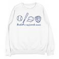 Baseball Is My Favorite Season Sports Minimalist Line Art Unisex Sweatshirt Baseball Is My Favorite Season Sports Minimalist Line Art Unisex Sweatshirt