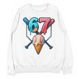 Baseball Ice Cream Drip 67 Six Seven Gen Alpha Slang Meme Unisex Sweatshirt Baseball Ice Cream Drip 67 Six Seven Gen Alpha Slang Meme Unisex Sweatshirt