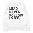 Baseball Lead Never Follow Leaders Team Captain Leadership Premium Tri-Blend Unisex Sweatshirt