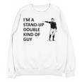 Baseball Pun Saying I'm a Stand Up Double Type Of Guy Unisex Sweatshirt Baseball Pun Saying I'm a Stand Up Double Type Of Guy Unisex Sweatshirt