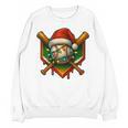 Baseball Xmas Christmas Baseball Ice Cream Drip Boys Unisex Sweatshirt
