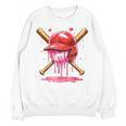 Boys Valentine Day Baseball Helmet Drip Ice-Cream Youth Kids Unisex Sweatshirt Boys Valentine Day Baseball Helmet Drip Ice-Cream Youth Kids Unisex Sweatshirt