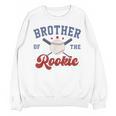 Brother Of Rookie 1st Birthday Baseball Boy Family Matching Unisex Sweatshirt
