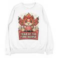 Chinese New Year 2026 Fire Horse Celebration Raglan Baseball Tee Unisex Sweatshirt Chinese New Year 2026 Fire Horse Celebration Raglan Baseball Tee Unisex Sweatshirt